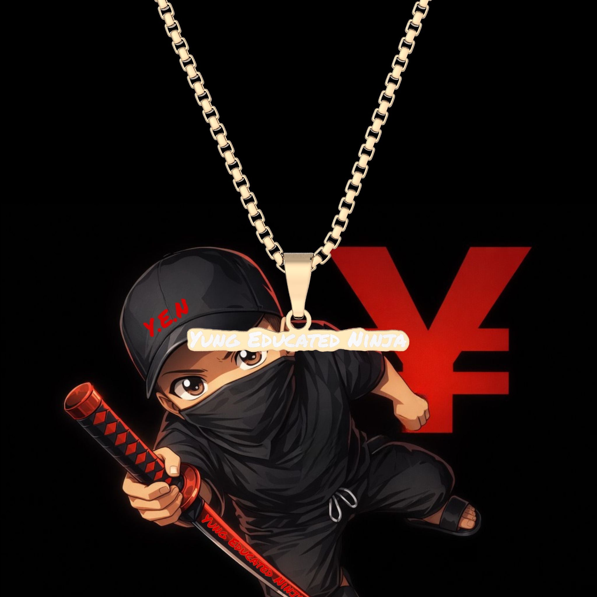 Y.E.N Engraved Pendant